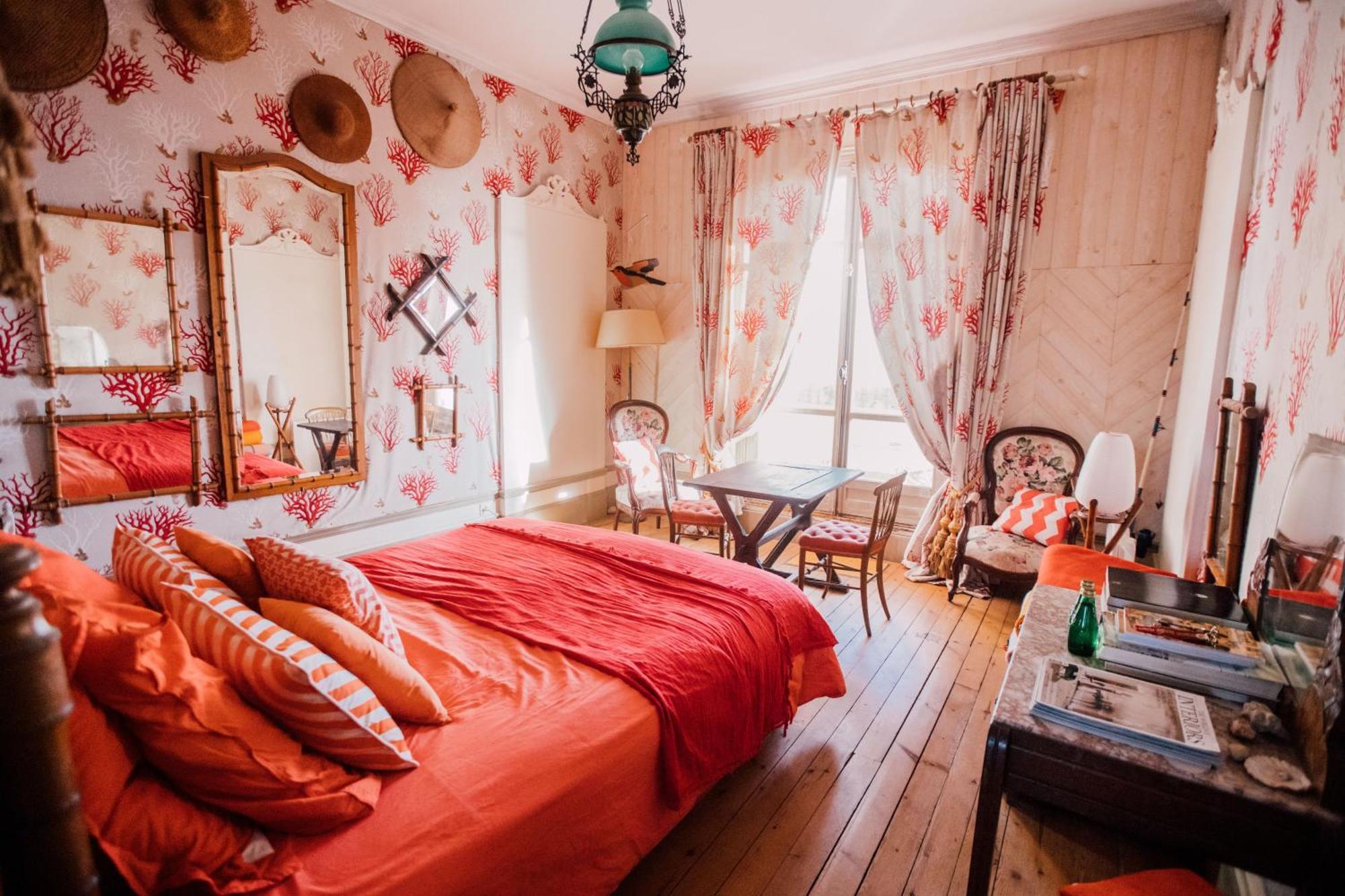 La Villa Louis, La Chambre Rose, Maison D'Hotes Vue Mer, Lion-sur-Mer Zewnętrze zdjęcie